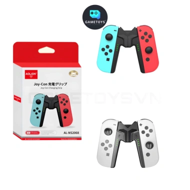 Grip sạc đa năng AOLION cho Joy-Con gắn ốp - Tương thích Switch OLED/V1‑V2/Lite, giảm 22%
