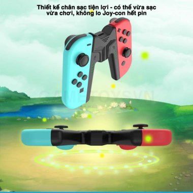 Grip sạc đa năng AOLION cho Joy-Con gắn ốp - Tương thích Switch OLED/V1‑V2/Lite, giảm 22%