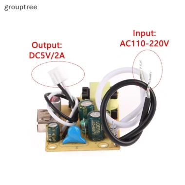 Grouptree Bộ chuyển đổi cách ly AC 110V/220V sang 5V 2A 10W - Mô-đun nguồn trần 7 Grouptree Bộ chuyển đổi cách ly AC 110V/220V sang 5V 2A 10W - Mô-đun nguồn trần 7