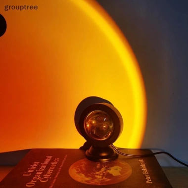 Grouptree LED USB Hoàng Hôn - Đèn máy chiếu neon, trang trí nhà, đèn ngủ di động, giảm giá 55.400₫ 4