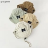 Grouptree Mũ hè mỏng đôi vành bé trai khô nhanh nhẹ, chống nắng, dây đeo cổ 8