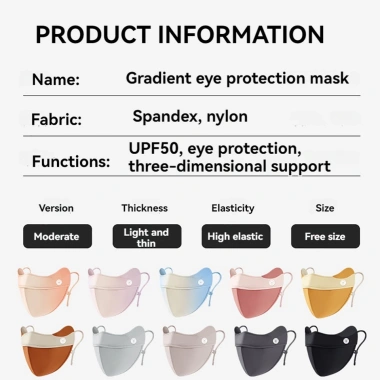 GTUBIKE Ice Silk Kem Chống Nắng Thoáng Khí 3D Sụn, Chống UV, Hỗ Trợ Mặt Nạ và Bảo Vệ Góc Mắt - Giá 75.600 VND 2