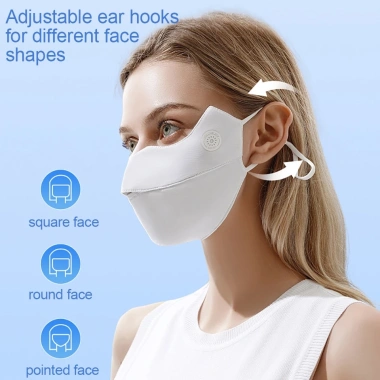 GTUBIKE UPF50+ Khẩu Trang Chống Nắng UV Lụa Lạnh In 3D Thoáng Khí Mùa Hè - 73.950₫ 6
