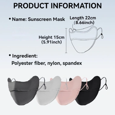 GTUBIKE UPF50+ Khẩu Trang Chống Nắng UV Lụa Lạnh In 3D Thoáng Khí Mùa Hè - 73.950₫ 7