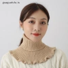 Guaguafufu Khăn quàng cổ giả dệt kim giữ ấm lạnh ngoài trời, cổ rùa tháo rời phụ nữ