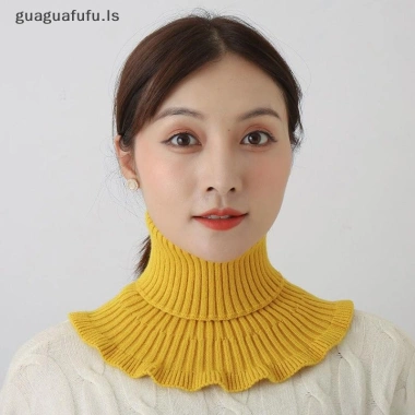 Guaguafufu Khăn quàng cổ giả dệt kim giữ ấm lạnh ngoài trời, cổ rùa tháo rời phụ nữ 2 Guaguafufu Khăn quàng cổ giả dệt kim giữ ấm lạnh ngoài trời, cổ rùa tháo rời phụ nữ 2
