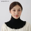 Guaguafufu Khăn quàng cổ giả dệt kim giữ ấm lạnh ngoài trời, cổ rùa tháo rời phụ nữ 5