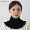 Guaguafufu Khăn quàng cổ giả dệt kim giữ ấm lạnh ngoài trời, cổ rùa tháo rời phụ nữ 10