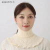 Guaguafufu Khăn quàng cổ giả dệt kim giữ ấm lạnh ngoài trời, cổ rùa tháo rời phụ nữ 12