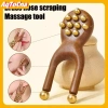 Guasha Mũi Gỗ AqToCna - Massage Hạt Đồng, Chống Tĩnh Điện, Thư Giãn Mặt Mũi