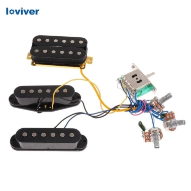 Guitar có dây sẵn pickup single coil & humbucker, harness trắng - Giá ưu đãi 265k 3