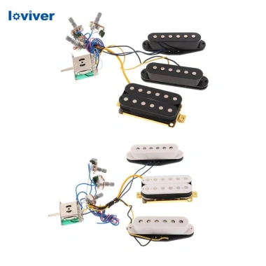 Guitar có dây sẵn pickup single coil & humbucker, harness trắng - Giá ưu đãi 265k 4
