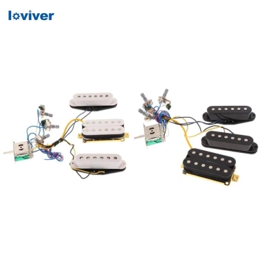 Guitar có dây sẵn pickup single coil & humbucker, harness trắng - Giá ưu đãi 265k 6