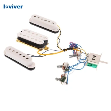 Guitar có dây sẵn pickup single coil & humbucker, harness trắng - Giá ưu đãi 265k 7