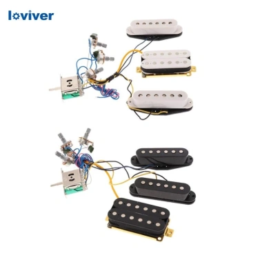 Guitar có dây sẵn pickup single coil & humbucker, harness trắng - Giá ưu đãi 265k 9