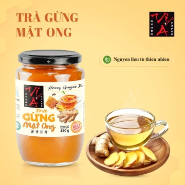 Gừng Mật Ong Trà 450g Tăng sức đề kháng, giảm cảm cúm, làm ấm cơ thể, 81.000đ