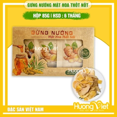 Gừng nướng mật hoa thốt nốt 85g Kẹo dẻo thơm ấm bụng, giảm giá 22% chỉ 92.000đ