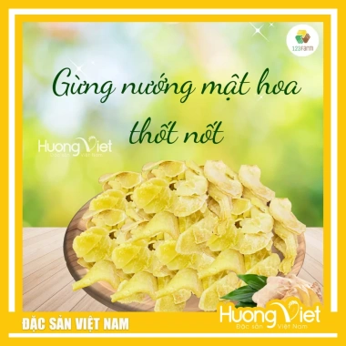 Gừng nướng mật hoa thốt nốt 85g Kẹo dẻo thơm ấm bụng, giảm giá 22% chỉ 92.000đ