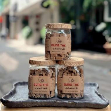 Gừng Thẻ Chanh Muối Hũ Pet 300g - Giảm giá 139k, vị thơm mát, bảo quản lâu
