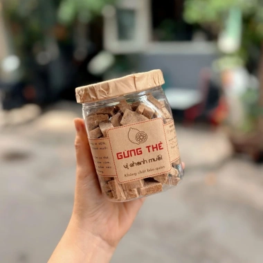 Gừng Thẻ Chanh Muối Hũ Pet 300g - Giảm giá 139k, vị thơm mát, bảo quản lâu 7 Gừng Thẻ Chanh Muối Hũ Pet 300g - Giảm giá 139k, vị thơm mát, bảo quản lâu 7