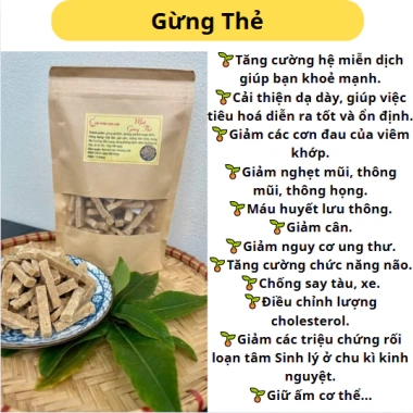 Gừng Thẻ Nguyên Chất Chế Tự Nhiên Thủ Công Sư Cô Chùa Không Bảo Quản Giá 99.000₫ 5