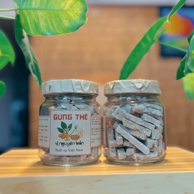 Gừng Thẻ Vị Nguyên Bản 150g - Hũ Thủy Tinh, Giảm Giá 89.000₫, Tăng Cường Sức Khỏe