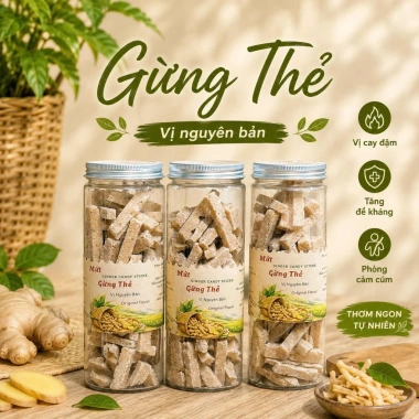 Gừng Thẻ Vị Nguyên Bản 200g Hũ Pet - Tăng Cường Sức Kháng, Giá Ưu Đãi 87.220₫