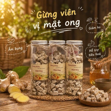 Gừng Viên Mật Ong 200g - Giảm giá 22% chỉ 99.000đ, tăng sức đề kháng tự nhiên