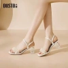 Guốc dép sandal Dusto công sở cao cấp da mềm 7.5p vàng nude - Giá chỉ 325.000đ 2