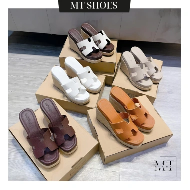 Guốc Nữ Dép Xuồng Cói 9-10cm Bản H Đế Mút Da Hạt Mềm Nhẹ - Giá Ưu Đãi 254k
