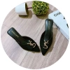 Guốc sục da lộn gót nhọn 6p Shopee - Giá 119k, ảnh chụp thật, da mềm, độ bền cao 7