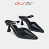 Guốc sục DILY mũi nhọn tôn chân, quai phối khóa sang trọng, cao 6.5cm, giá 449k