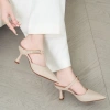 Guốc sục DILY mũi nhọn tôn chân, quai phối khóa sang trọng, cao 6.5cm, giá 449k 5