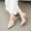 Guốc sục DILY mũi nhọn tôn chân, quai phối khóa sang trọng, cao 6.5cm, giá 449k 6