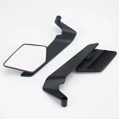 Gương Cánh Én Khí Động Học Chống Chói Giảm Gió Kính Cầu Lồi 2 Màu Xanh-Trắng Khung Nhôm B 226.000đ