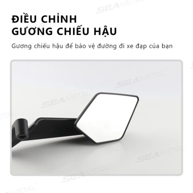 Gương Cánh Én V2 Cao Cấp Mặt Kính Trắng Chống Lóa, Góc Nhìn Rộng Loại Điểm Mù An Toàn