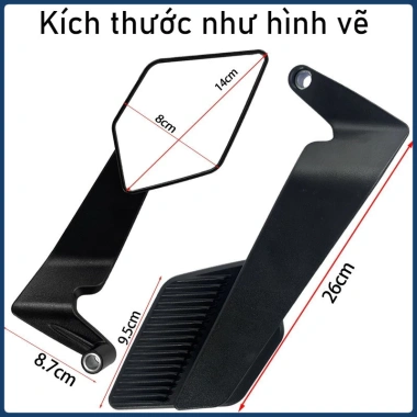 Gương Cánh Én V2 Kính Trắng Góc Nhìn Rộng Chỉnh Nét Cao Bền Chắc Đẹp Giá 191k 8 Gương Cánh Én V2 Kính Trắng Góc Nhìn Rộng Chỉnh Nét Cao Bền Chắc Đẹp Giá 191k 8