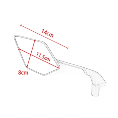 Gương Cánh Én V2 Mặt Kính Trắng Cao Cấp – Góc Nhìn Rộng, Tiêu Chuẩn Kích Thước