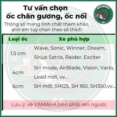 Gương Cánh Én V2 Mặt Kính Trắng Góc Nhìn Rộng Tiêu Chuẩn - Lắp SH, Winner Exciter, Giá chỉ 329.999 VND