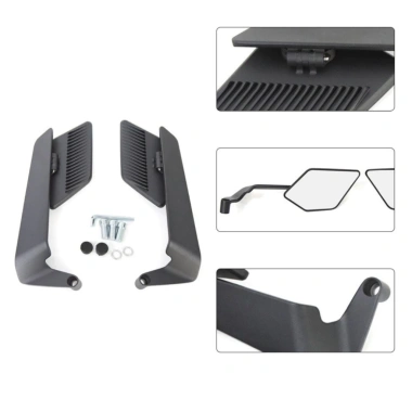 Gương Cánh Én V2 Thân Nhôm CNC Mặt Kính Trắng Cao Cấp, Góc Nhìn Rộng R14, Giá 205.000 VND