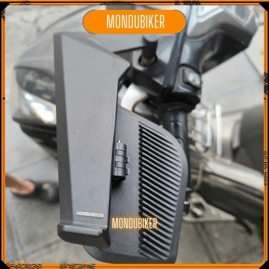Gương Cánh Én V3 MONDUBIKER 85x130mm cho Xe máy, Xe điện - Phong cách chắc chắn, góc cạnh mạnh mẽ