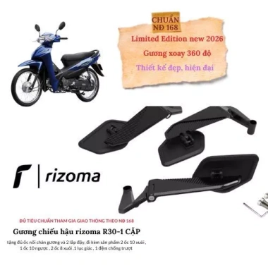 Gương Cánh Én V6 Gắn Xe Máy và Xe Điện - Phiên Bản Đặc Biệt, Giá 459.000 VNĐ