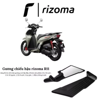 Gương Cánh Gió Rizoma R11 cho SH AB Vision Winner Mặt kính trắng góc rộng 1 cặp