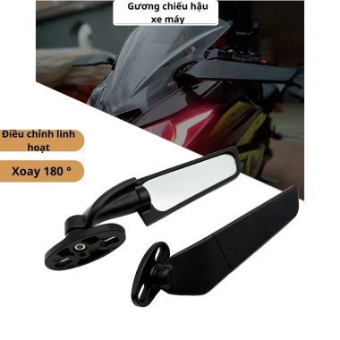 Gương chiếu hậu BINKE Ninja 250/300 H2 H4 – Cánh gió xoay, 218.000 VND