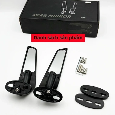 Gương chiếu hậu BINKE Ninja 250/300 H2 H4 – Cánh gió xoay, 218.000 VND