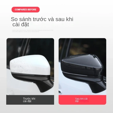 Gương Chiếu Hậu Mazda CX5 2.017-2.026 Vỏ Carbon Đen Hiệp Sĩ - Thương Hiệu Mới 3