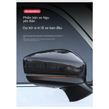 Gương Chiếu Hậu Mazda CX5 2.017-2.026 Vỏ Carbon Đen Hiệp Sĩ - Thương Hiệu Mới 5