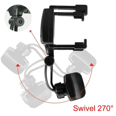 Gương chiếu hậu Sejeyuanhuang Giá đỡ điện thoại cố định kẹp điều hướng ô tô giảm còn 138.000₫ 2