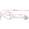Gương chiếu hậu xe máy Yamaha R3 R25 chất lượng cao - Giá ưu đãi 315.266 VND 7