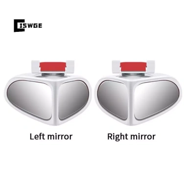 Gương điểm mù ô tô CISWGE 1/2 chiếc hai mặt, điều chỉnh 360° góc rộng gương chiếu hậu 11